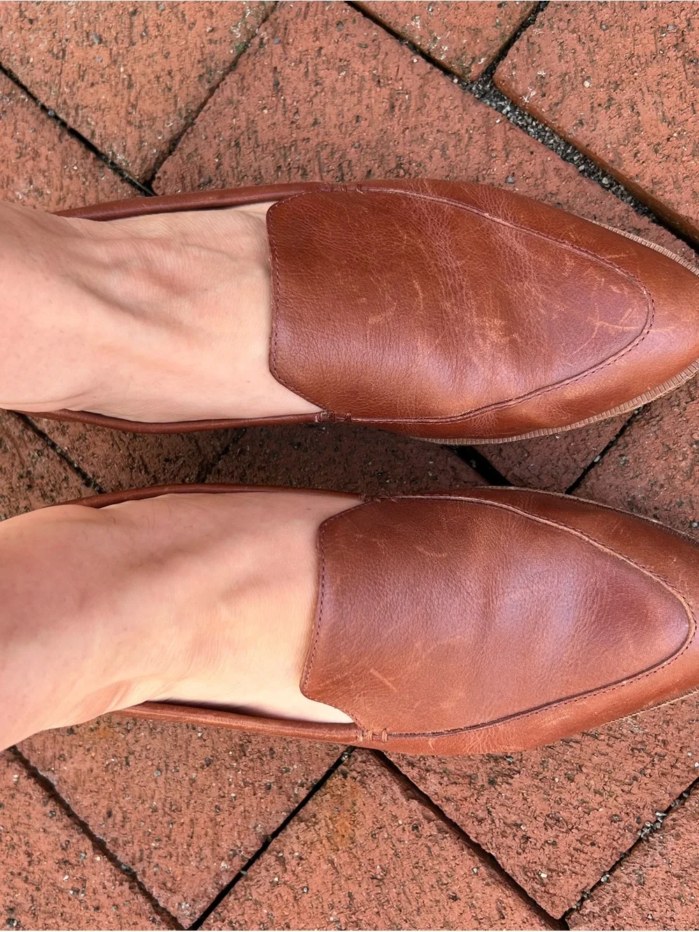 Madewell Women's Brown Leather Slip-On Loafers Size 8.5